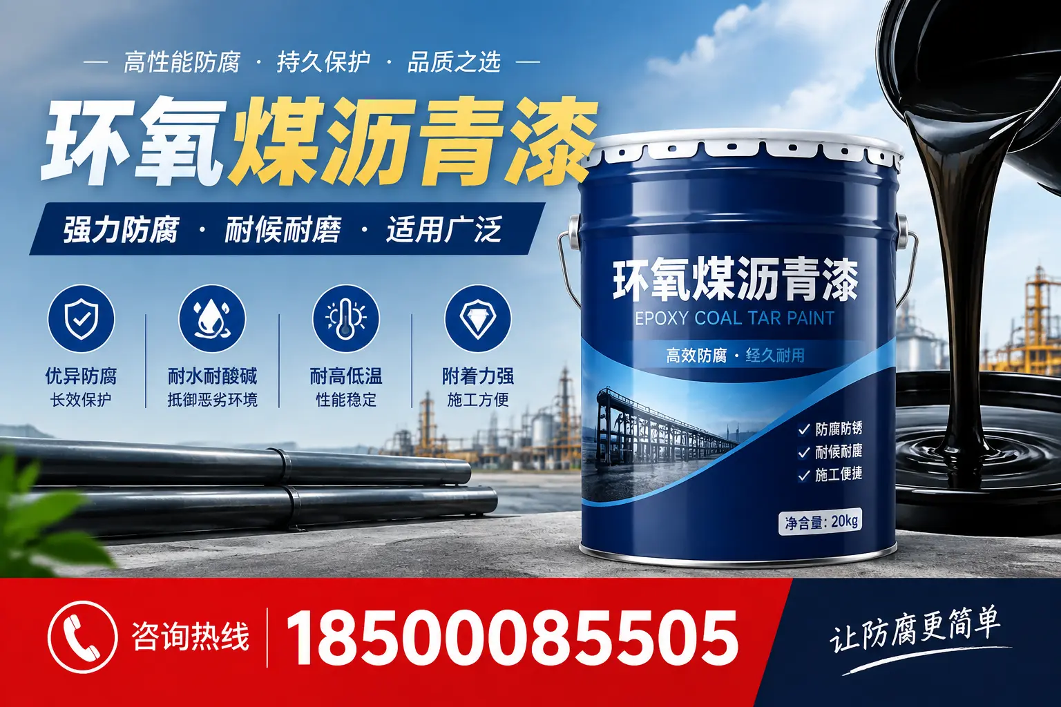 环氧煤沥青漆在不同气候条件下的表现分析，海东适用性